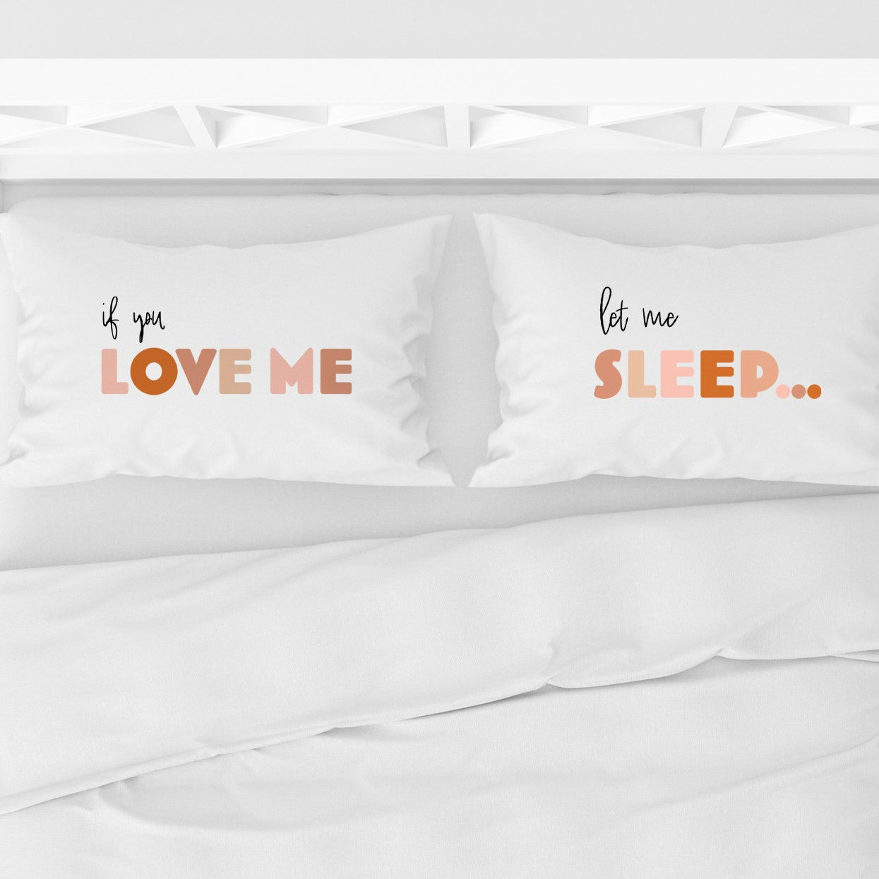 Personalized Couples Monogrammed Pillowcases