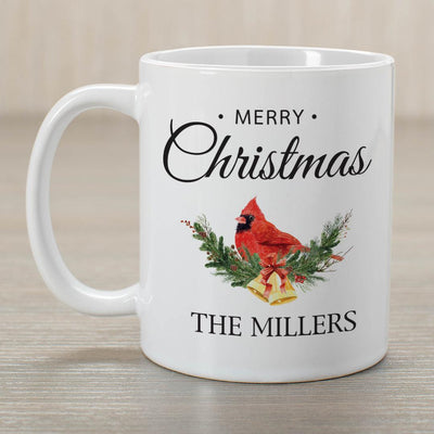 Personalized Merry Christmas Cardinal Mug -  - Gifts For You Now