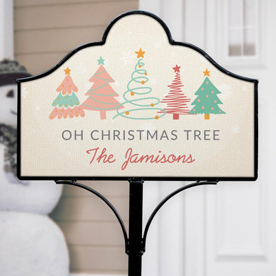 Personalized Oh Christmas Tree Magnet Yard Set -  - Gifts For You Now