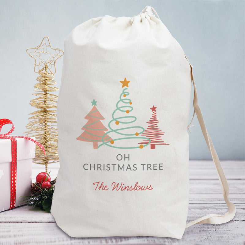 Personalized Oh Christmas Tree Santa Sack -  - Gifts For You Now