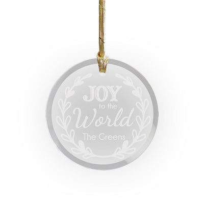 Personalized Joy to the World Large Wood Ornament -  - Gifts For You Now