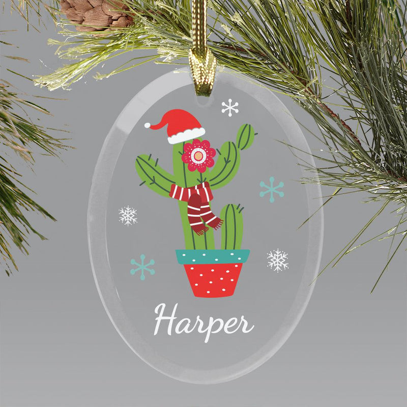 Personalized Christmas Cactus Ornament -  - Gifts For You Now