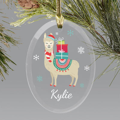 Personalized Christmas Llama Ornament -  - Gifts For You Now