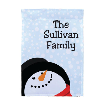 Personalized Snowman Garden Flag -  - Gifts For You Now