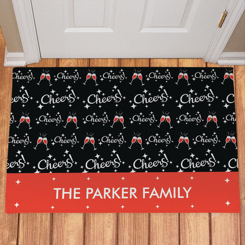 Personalized Christmas Cheers Doormat -  - Gifts For You Now