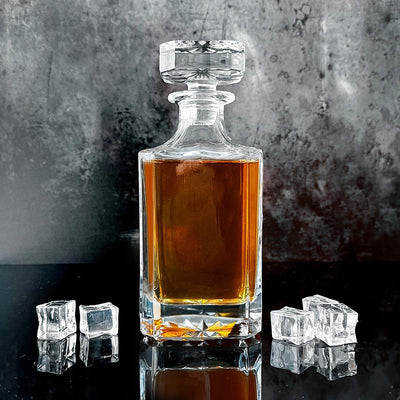 Monogrammed Square Decanter -  - Lazerworx