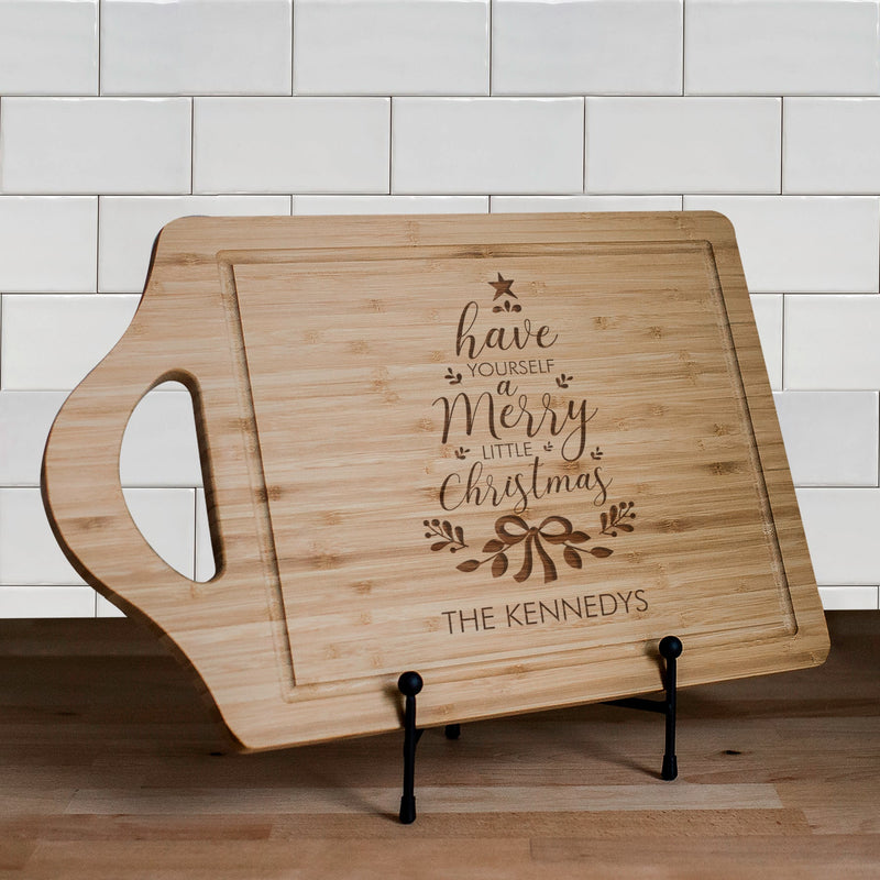 Personalized Have Yourself A Merry Little Christmas Bamboo Cutting Board -  - Gifts For You Now