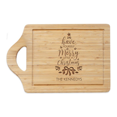 Personalized Have Yourself A Merry Little Christmas Bamboo Cutting Board -  - Gifts For You Now