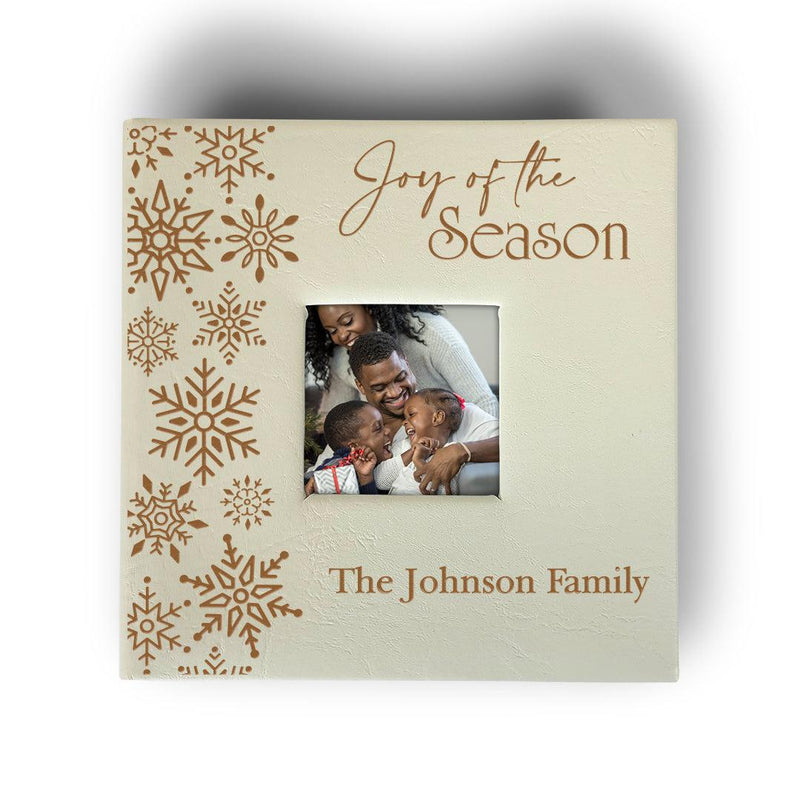 Personalized Joy of the Season Cream Leatherette Photo Album -  - Gifts For You Now