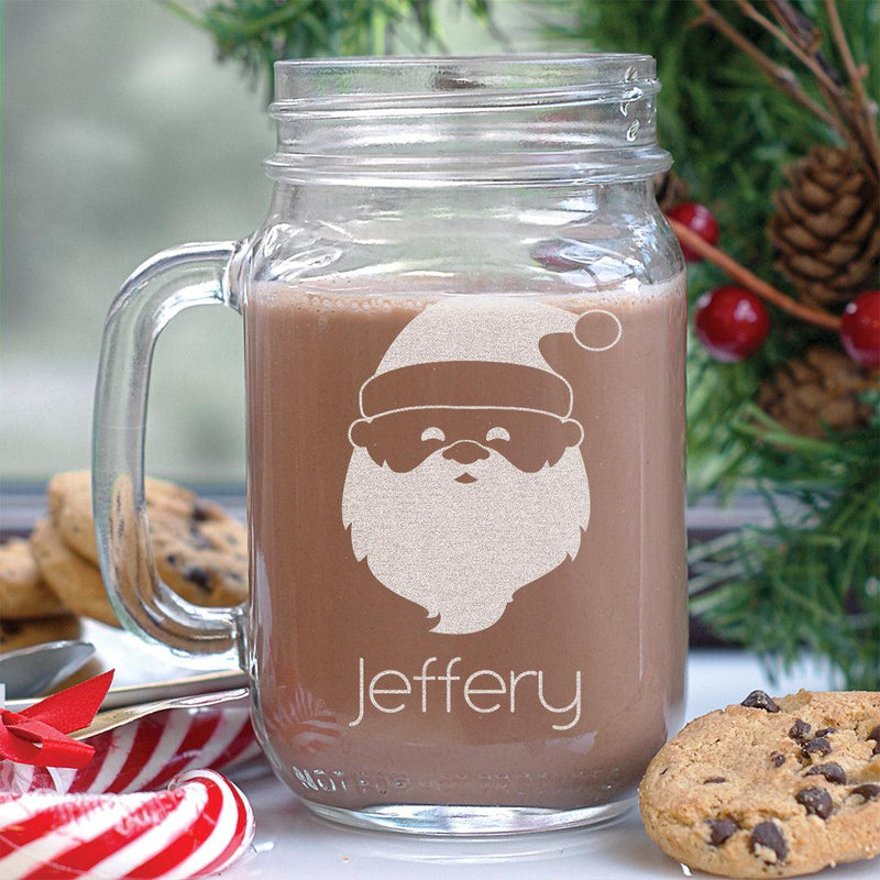 Personalized Santa Mason Jar -  - Gifts For You Now