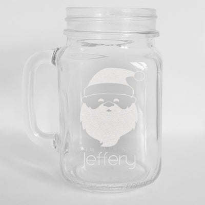 Personalized Santa Mason Jar -  - Gifts For You Now