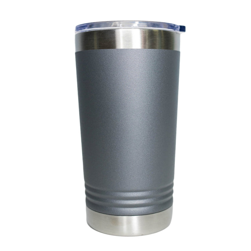 Personalized 16oz Tumbler - Grey - Completeful