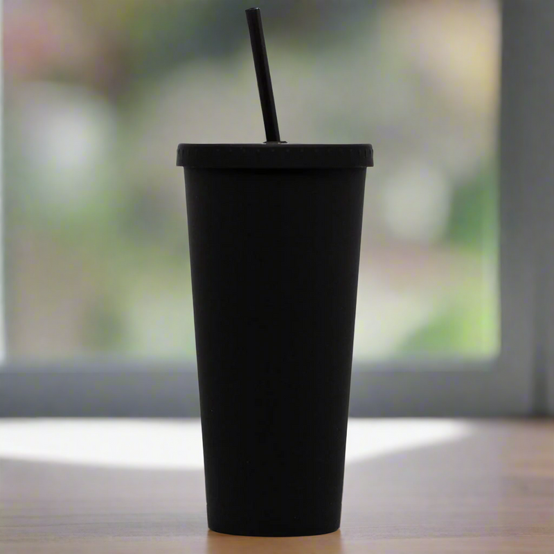 Personalized 24oz. Matte Black Acrylic Tumbler