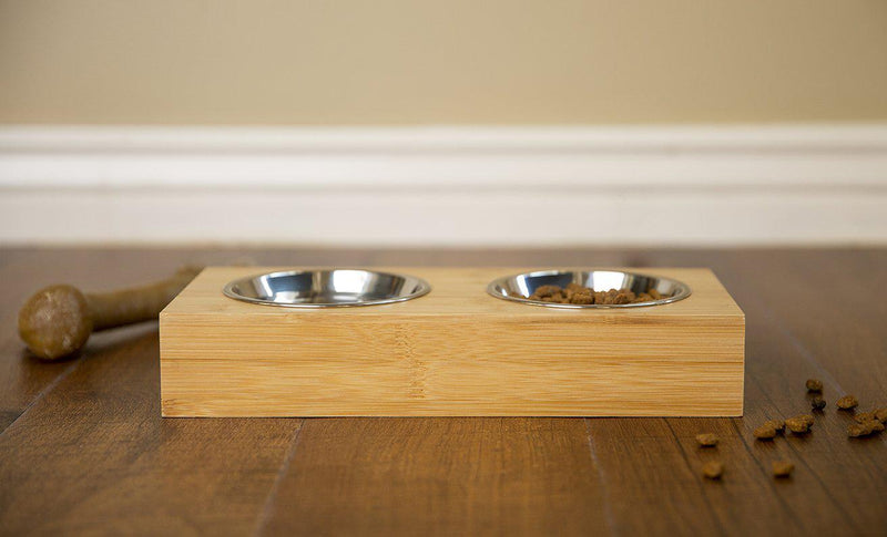 Personalized Dog and Cat Feeding Stands with Bowls -  - Completeful