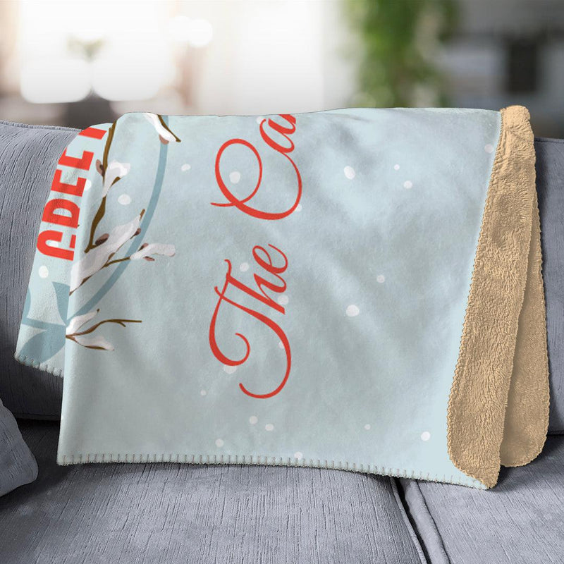 Personalized Cardinal Sherpa Throw Blanket -  - Gifts For You Now