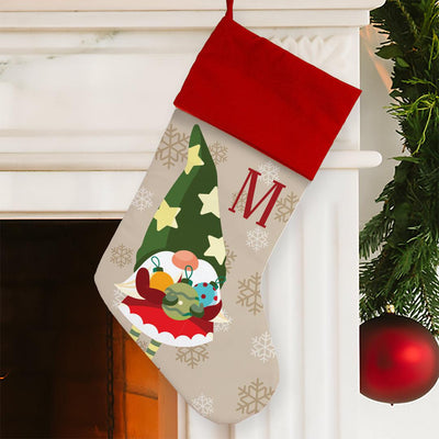 Personalized Gnome and Ornament Christmas Stocking -  - Gifts For You Now