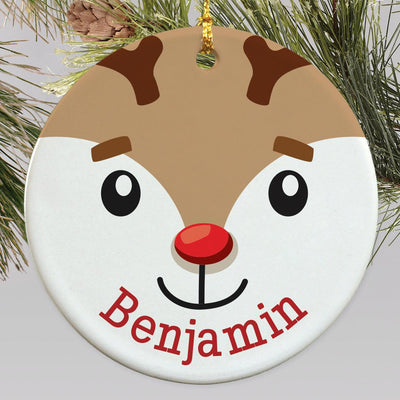 Personalized Reindeer with Name Ornament -  - Gifts For You Now