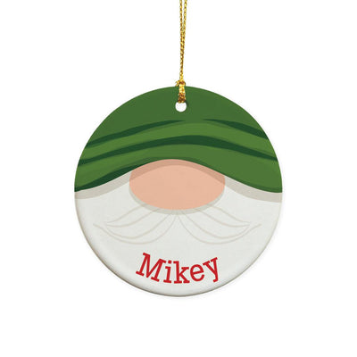 Personalized Gnome Green Hat Ornament -  - Gifts For You Now