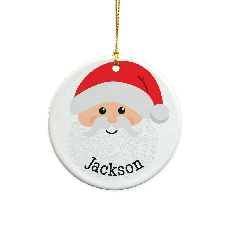 Personalized Santa with Curly Beard Ornament -  - Gifts For You Now