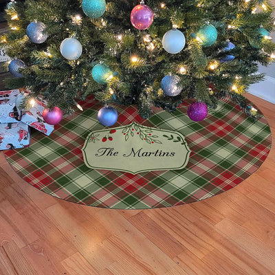 Personalized Christmas Colorful Tree Skirt -  - Gifts For You Now