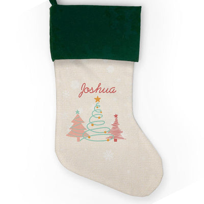 Personalized Oh Christmas Tree Green Cuff Stocking -  - Gifts For You Now