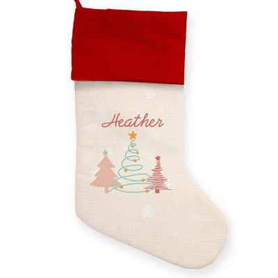 Personalized Oh Christmas Tree Red Cuff Stocking -  - Gifts For You Now