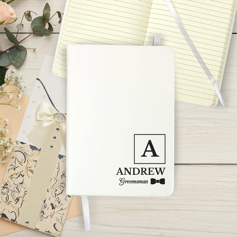 Personalized Bridesmaid Groomsman Journal With Monogram - - Gifts For You Now