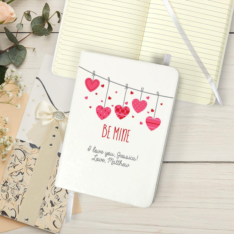 Personalized Be Mine Small Leatherette Journal - - Gifts For You Now