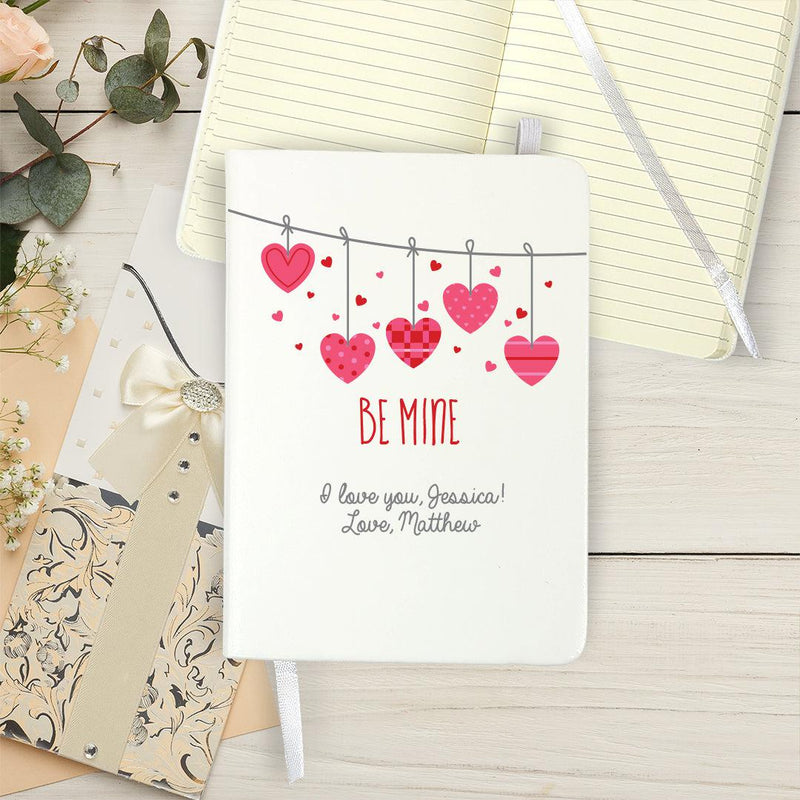 Personalized Be Mine Small Leatherette Journal - - Gifts For You Now