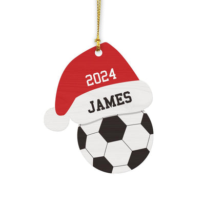 Personalized Santa Hat Wood Ornament -  - Gifts For You Now