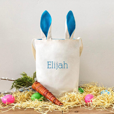 Personalized Names Easter Bunny Tote Bags - Printed - - Wingpress Designs