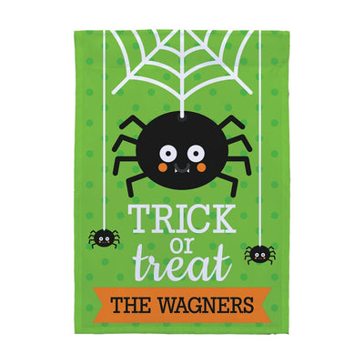 Personalized Trick or Treat Spider Garden Flag -  - Gifts For You Now