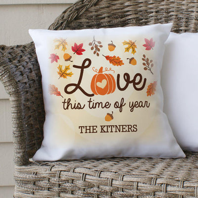 Personalized Love This Time of Year Throw Pillow Sham -  - Gifts For You Now