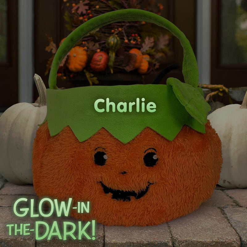 Personalized Glow In The Dark Pumpkin Boy Halloween Bag -  - A Gift Personalized