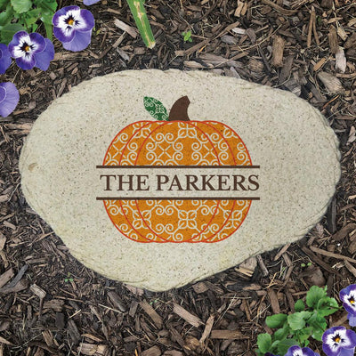 Pumpkin Family Flat Garden Stone -  - Gifts For You Now