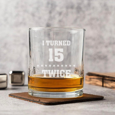 Custom Happy Birthday Lowball Glasses