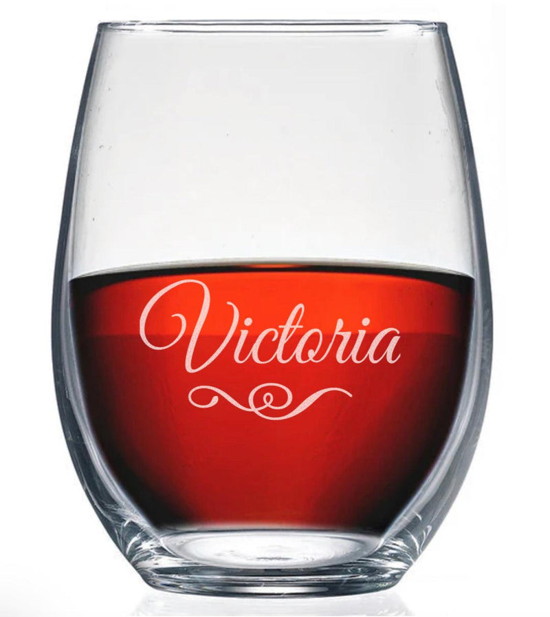 Personalized Stemless Wine Glass -  - Completeful