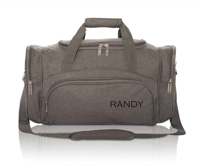 Personalized Gray Duffel Bag -  - Completeful