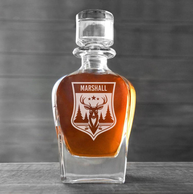 Personalized Hunting Antique Whiskey Decanter -  - Completeful