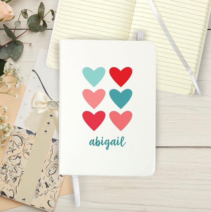 Personalized Hearts Valentine&