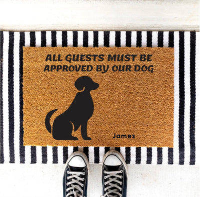 Personalized Approved By Dog Doormats -  - Completeful