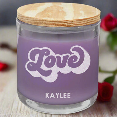 Personalized Valentine's Day Scented Candles