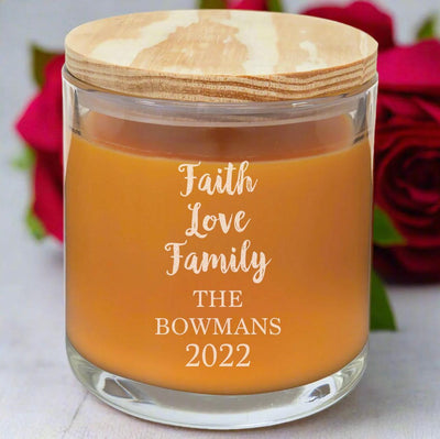 Personalized Valentine's Day Scented Candles