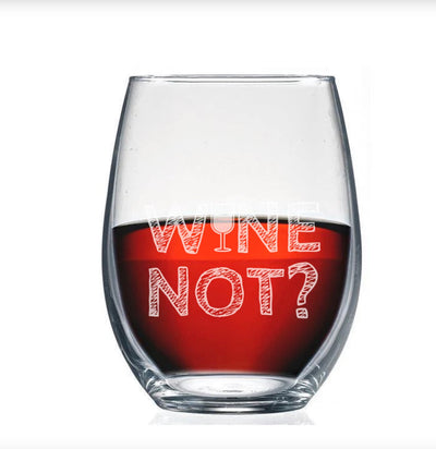 Personalized Funny Stemless Wine Glass