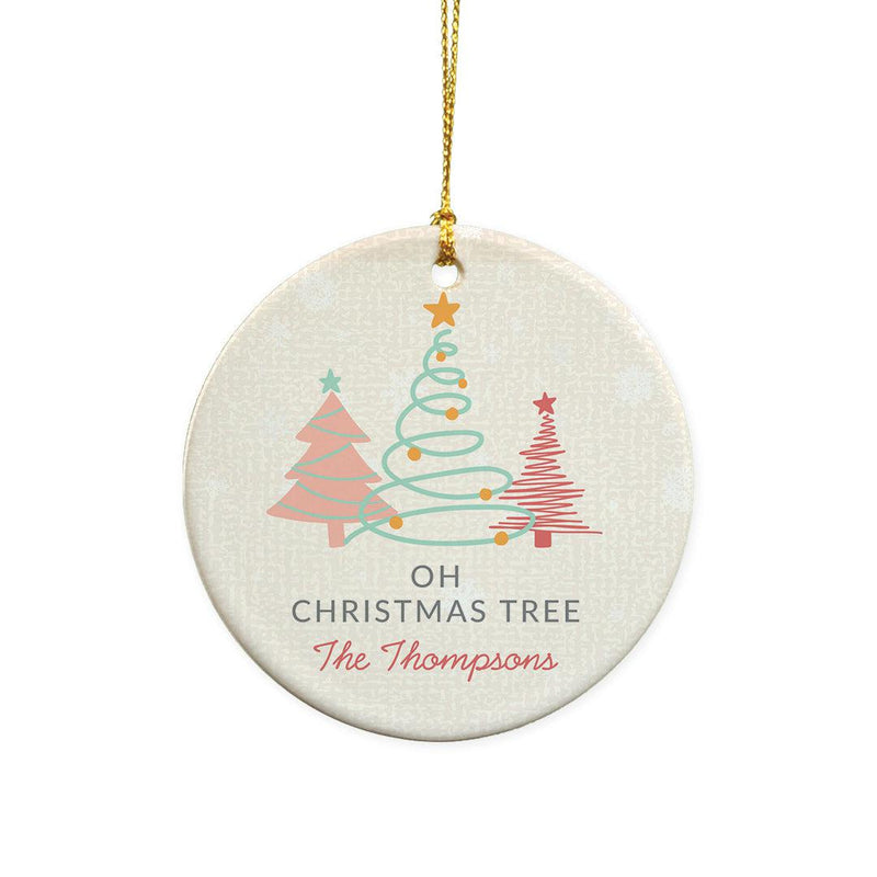 Personalized Oh Christmas Tree Large Ornament -  - Gifts For You Now