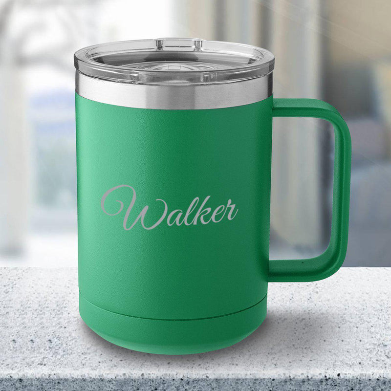 Personalized 15 oz Insulated Travel Tumbler