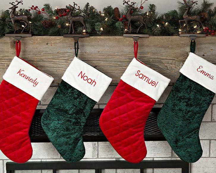 Customized Velvet Christmas Stockings