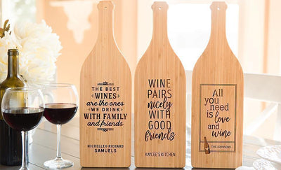Canzell - Wine Bottle Shaped Cutting Boards