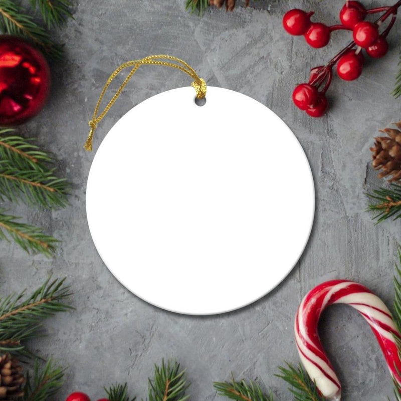 Personalized Round Ceramic Ornaments