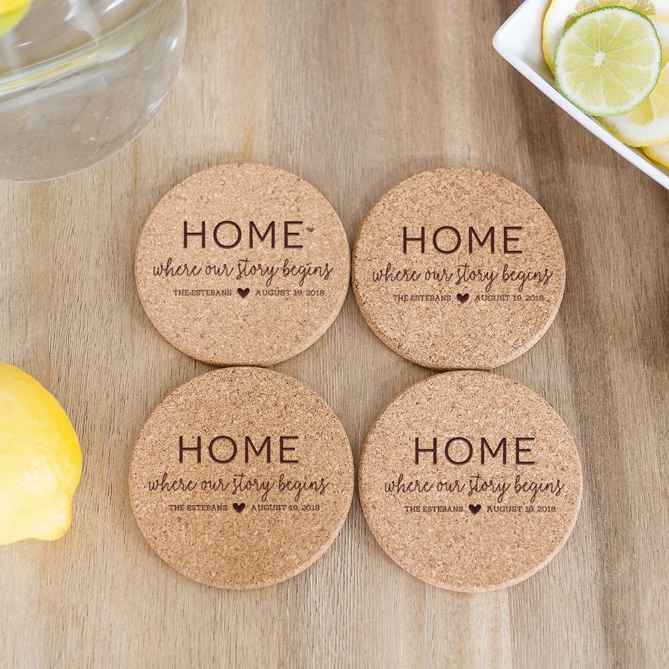 1/2 extra thick Square Cork Coasters